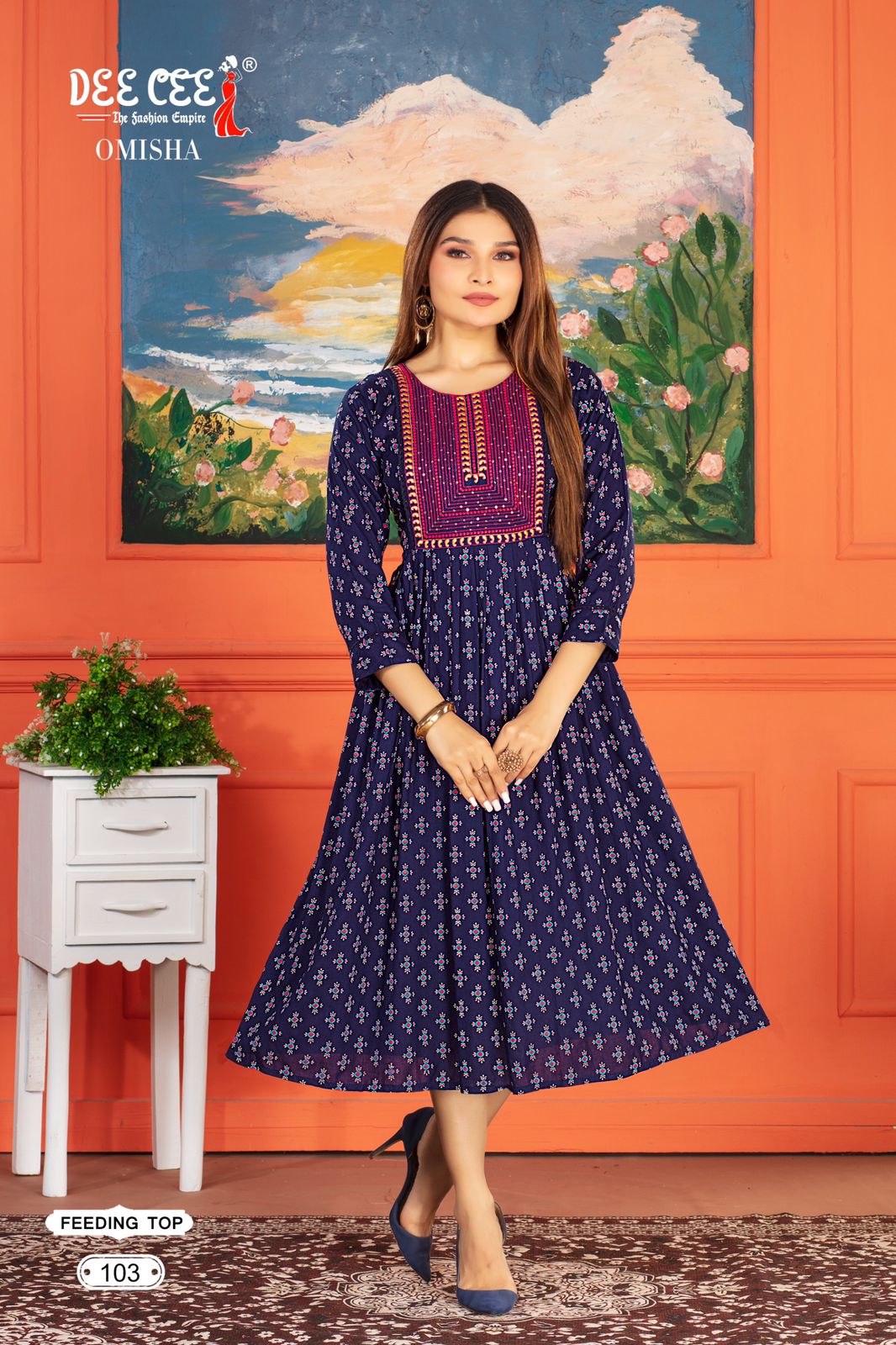 Omisha By Deecee Designer Rayon Printed Kurtis Wholesale Price In Surat
